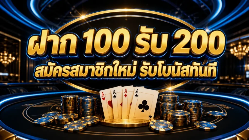 ฝาก 100 รับ 200